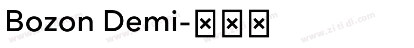 Bozon Demi字体转换